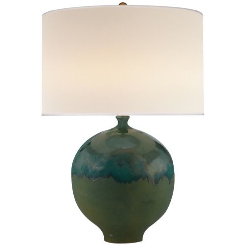 Aerin Gaios Table Lamp in Volcanic Verdi by Visual Comfort Signature