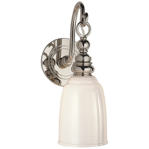 E.F. Chapman Boston Loop Arm Sconce in Chrome by Visual Comfort Signature