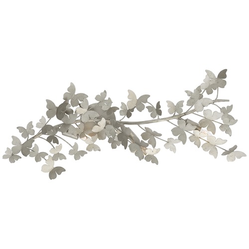 Visual Comfort Signature Collection Julie Neill Farfalle Large Sconce in Silver Leaf by Visual Comfort Signature JN2502BSL