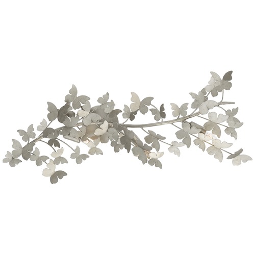 Julie Neill Farfalle Large Sconce in Silver Leaf by Visual Comfort Signature