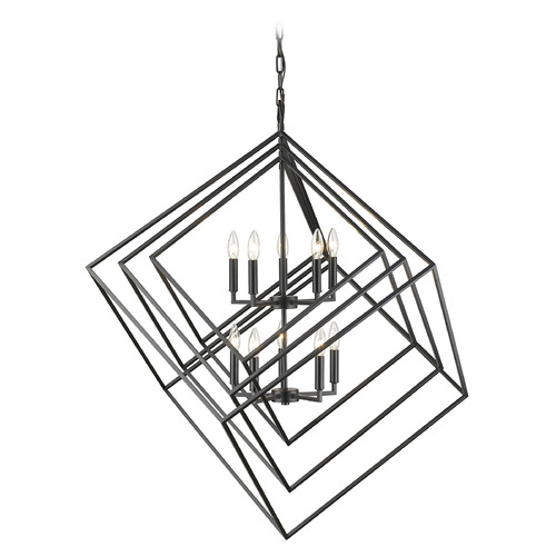 Z-Lite Euclid Matte Black Pendant by Z-Lite 457-10MB