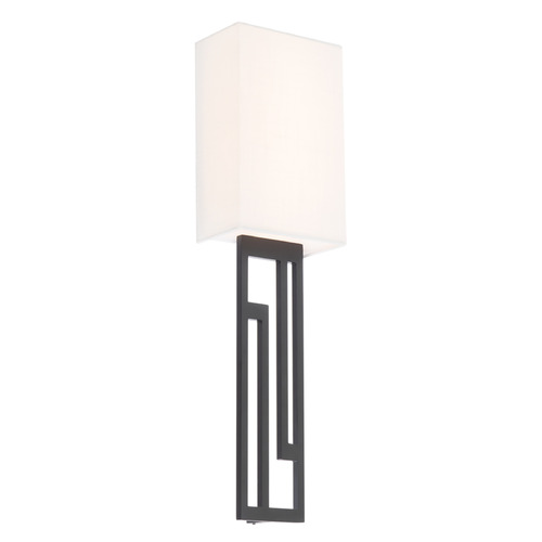 Modern Forms by WAC Lighting Vander Black LED Sconce by Modern Forms WS-26222-27-BK
