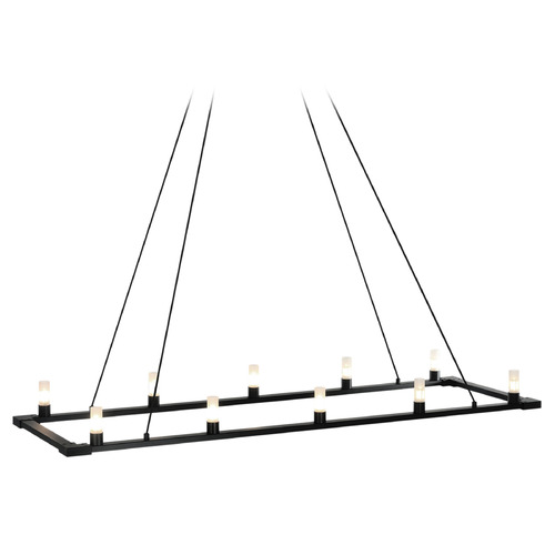 Matteo Lighting Cascadian Matte Black Island Light