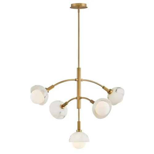 Phoebe Medium Chandelier in Heritage Brass by Fredrick Ramond