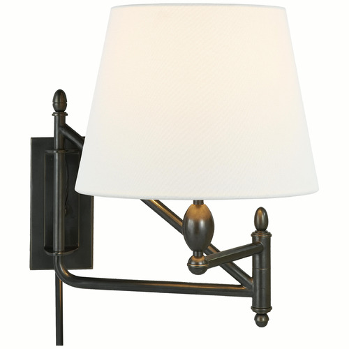 Visual Comfort Signature Collection Thomas O'brien Paulo Bronze Swing Arm Lamp