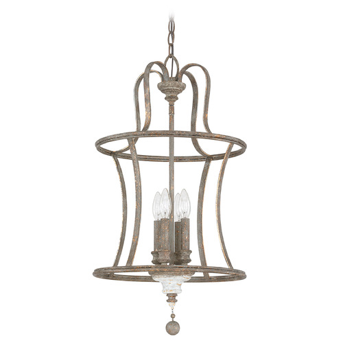 Zoe 4-Light Pendant in French Antique by Capital Lighting