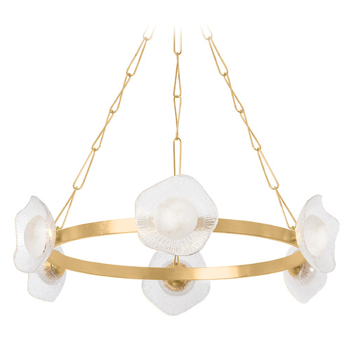 Corbett Lighting Almandine Vintage Gold Leaf LED Chandelier