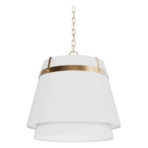Hunter Fan Company Hunter Fan Company Ada Lee Alturas Gold Pendant Light with Empire Shade 48160