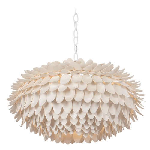 Hudson Valley Lighting Alsen White Plaster LED Pendant Light with Bowl / Dome Shade