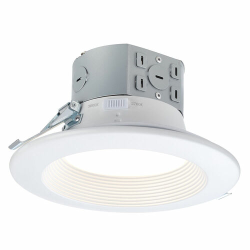 Recesso Lighting by Dolan Designs 6-Inch LED CCT Recessed Light Canless Title 24 2700K/3000K 10960-27/30-05