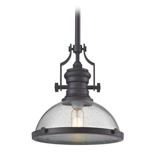 Elk Lighting Chadwick Oil Rubbed Bronze Pendant Light With Bowl Dome Shade Elk Lighting Chadwick Oil Rubbed Bronze Pendant Light With Bowl Dome Shade