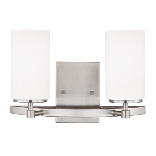 Generation Lighting Alturas 13.56-Inch Bath Light in Brushed Nickel by Generation Lighting 4424602-962