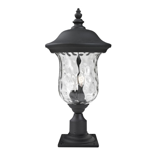 Armstrong Black Post Light by Z-Lite