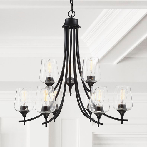 Savoy House Octave 30-Inch Chandelier in Black by Savoy House 1-4033-9-BK