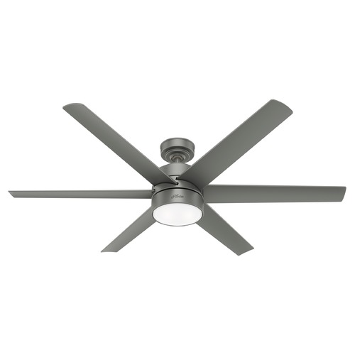 60-Inch Solaria Fan in Matte Silver by Hunter Fan Company