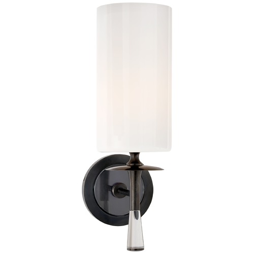 Visual Comfort Signature Collection Aerin Drunmore Single Sconce in Bronze by Visual Comfort Signature ARN2018BZCGWG