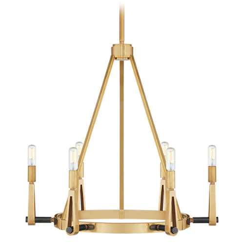 Visual Comfort Signature Collection Thomas OBrien Alpha Chandelier in Brass & Bronze by Visual Comfort Signature TOB5510HABBZ