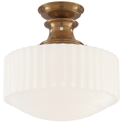 Thomas OBrien Milton Road Flush Mount in Brass by Visual Comfort Signature