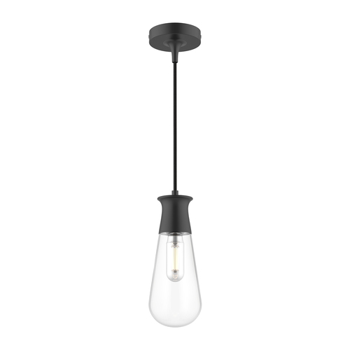 Alora Lighting Marcel Matte Black Mini-Pendant Light with Bowl / Dome Shade