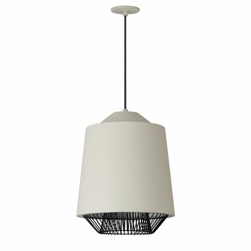 Phoenix 15.75-Inch LED Pendant in Grey & Black by ET2 Lighting