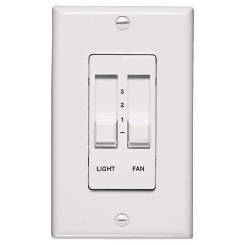 Quorum Lighting Fan & Light Wall Control with Slider Quorum by Quorum Lighting 7-1192-6