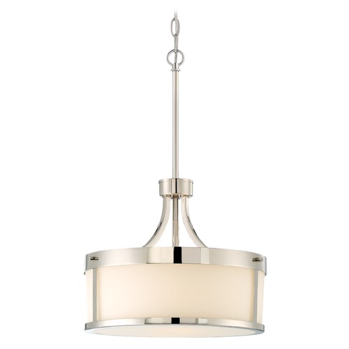 Denver Polished Nickel Pendant by Nuvo Lighting