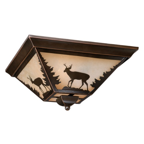 Vaxcel Lighting Bryce Burnished Bronze Flush Mount by Vaxcel Lighting CC55414BBZ