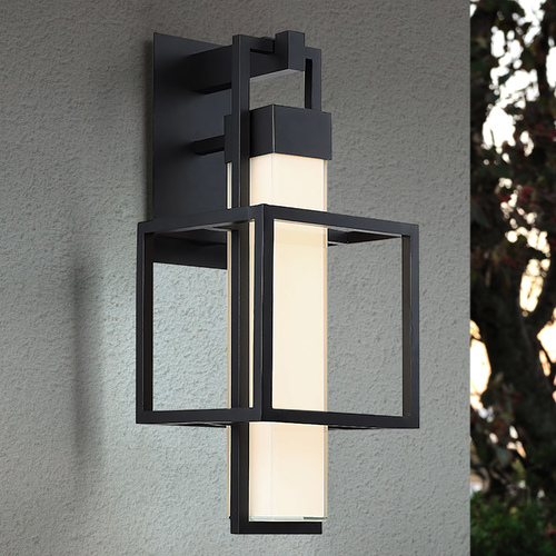 Modern Forms by WAC Lighting Logic 23-Inch LED Outdoor Wall Light in Black by Modern Forms WS-W48823-BK