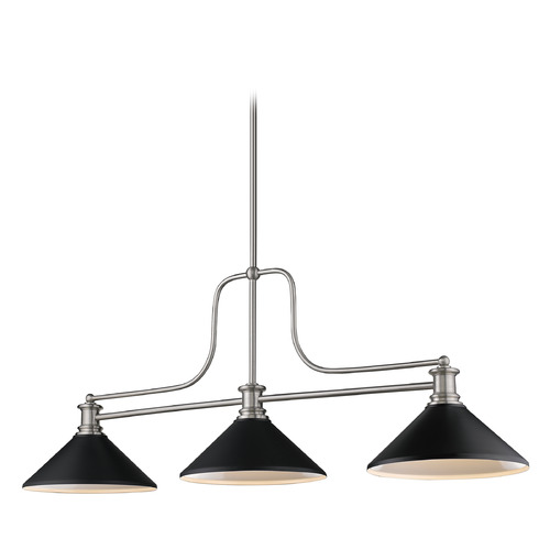 Melange Brushed Nickel Billiard Light by Z-Lite