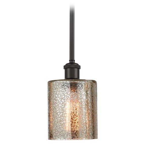 Innovations Lighting Innovations Lighting Cobbleskill Oil Rubbed Bronze Mini-Pendant Light with Cylindrical Shade 516-1S-OB-G116