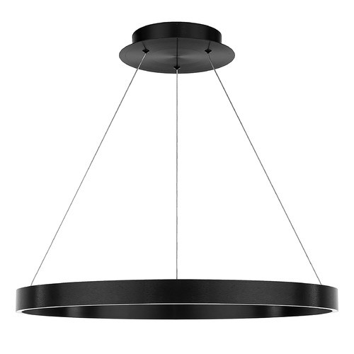 WAC Lighting Sirius 24-Inch LED Pendant in Black 3000K by WAC Lighting PD-81124-BK