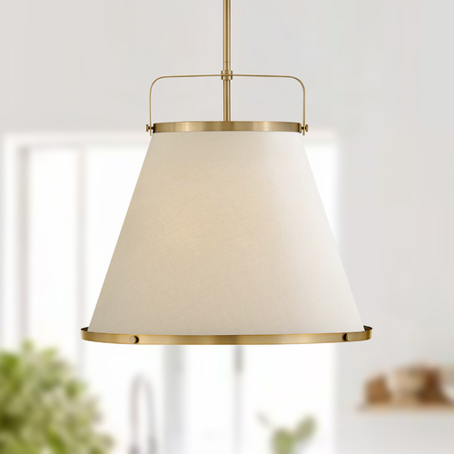 Lark 24.5-Inch Pendant in Lacquered Brass by Hinkley Lighting