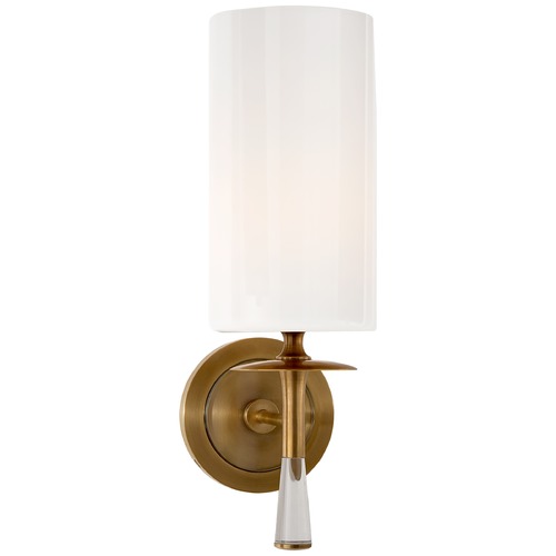 Visual Comfort Signature Collection Aerin Drunmore Single Sconce in Antique Bronze by Visual Comfort Signature ARN2018HABCGWG