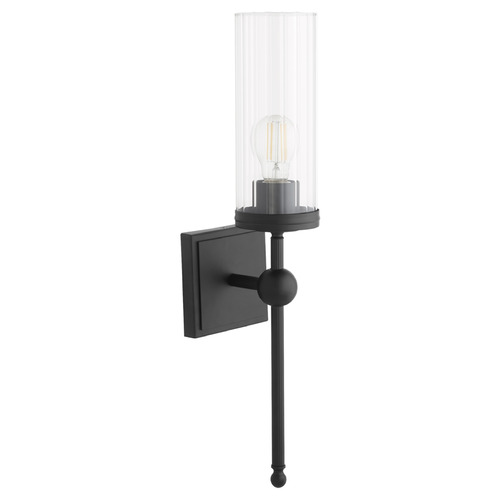Lee Boulevard Matte Black Sconce by Quorum Lighting