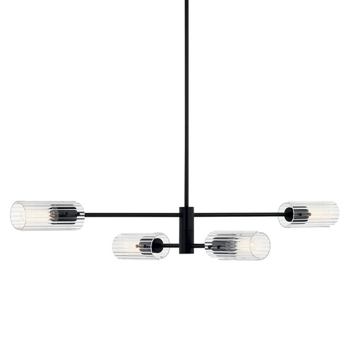 Kichler Lighting Velestino Black Island Light