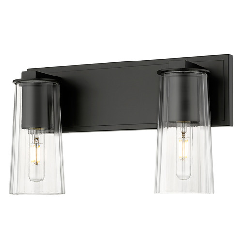 Z-Lite Z-Lite Titus Matte Black Bathroom Light 826-2V-MB