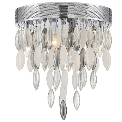 Crystorama Lighting Hudson Polished Chrome Flushmount Light