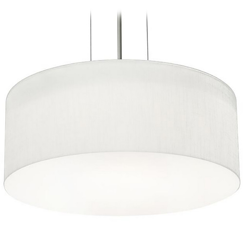 Afx Lighting Anton Satin Nickel Pendant Light with Drum Shade