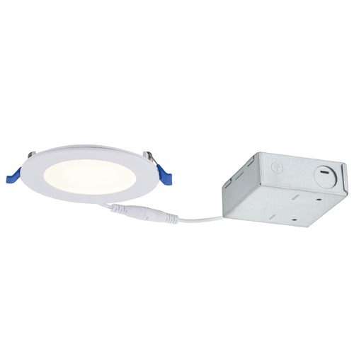 Recesso Lighting by Dolan Designs 4-Inch Shallow Canless LED Recessed Light 2700K 600LM IC and Airtight 10971-27-05
