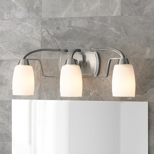 Wisten Bathroom Light in Brushed Nickel by Progress Lighting