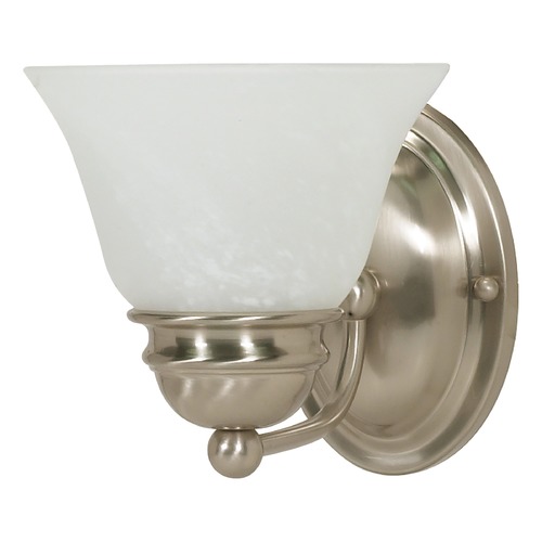Empire 7-Inch Brushed Nickel Sconce by Nuvo Lighting