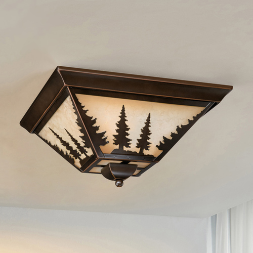 Yosemite Burnished Bronze Flush Mount by Vaxcel Lighting