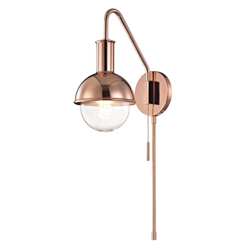 Mitzi by Hudson Valley Riley Sconce in Copper by Mitzi by Hudson Valley HL111101-POC
