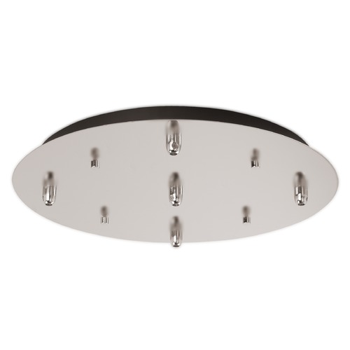 Kuzco Lighting Multi-Port Canopy Brushed Nickel Ceiling Adaptor by Kuzco Lighting CNP05AC-BN