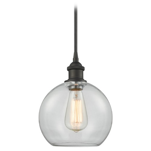 Innovations Lighting Innovations Lighting Athens Oil Rubbed Bronze Mini-Pendant Light with Globe Shade 516-1S-OB-G122