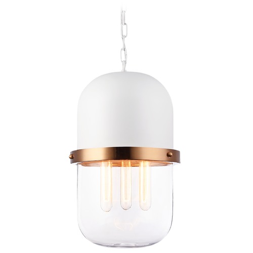 Matteo Lighting Tillie White Pendant by Matteo Lighting C73803WHCL