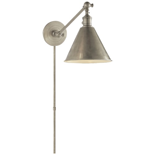 Visual Comfort Signature Collection E.F. Chapman Boston Library Light in Antique Nickel by Visual Comfort Signature SL2922AN