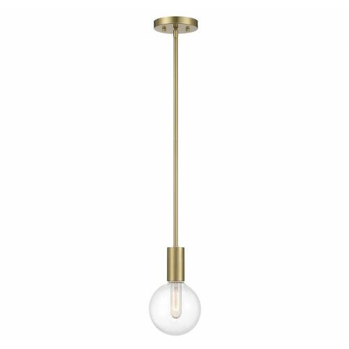 Wright Mini Pendant in Warm Brass by Savoy House
