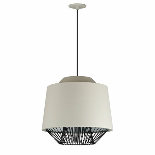 Phoenix 18.50-Inch LED Pendant in Grey & Black by ET2 Lighting