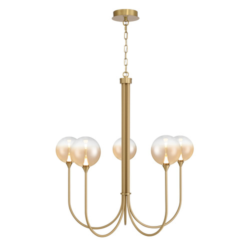 Lissa 5-Light LED Chandelier in Gold by Eurofase Lighting